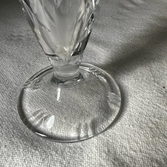 vintage Bohemian cut crystal bud vase. - Picture 8 of 10